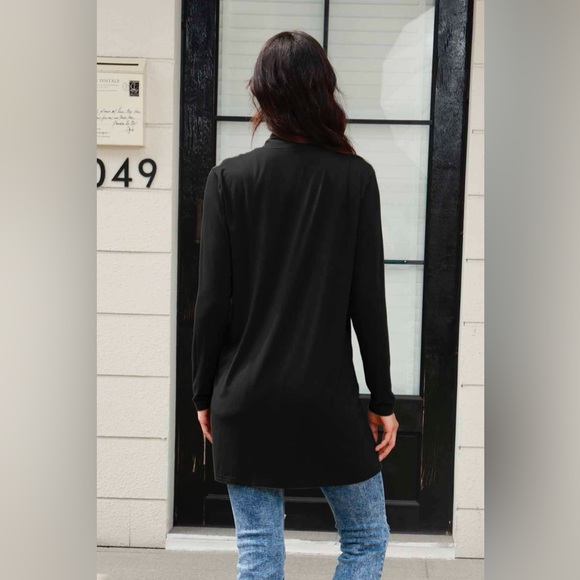 Basic Bae Full Size Open Front Long Sleeve Cardigan with Pockets - Picture 9 of 15